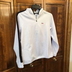 Fila pullover hoodie, size M